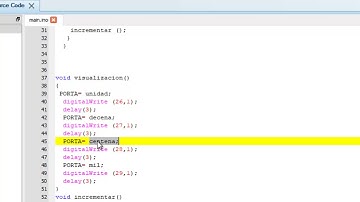 contador ascendente del 00 al 99, utilizando la multiplexación