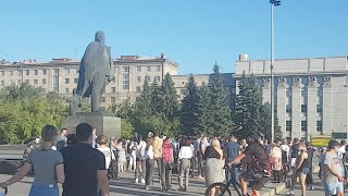 Хабаровск, мы с тобой!  шествие в Новосибирске