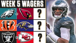 NFL Week 5 BEST WAGERS: Expert Picks, Odds \& Predictions for TOP games | CBS Sports HQ