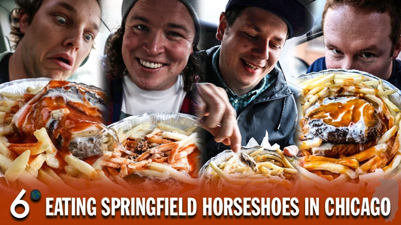 Eating SpringfieldInspired Horseshoes from 6 Degrees Bar in Chicago