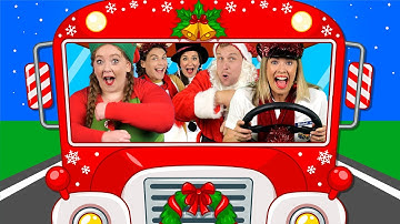 Wheels on the Bus (Christmas) - Kids Nursery Rhymes
