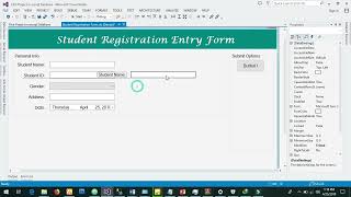 How to make Design Student Registration form in Visual Basic
