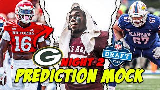 Packers Day 2 Mock Draft | Best Players Available on Night 2!