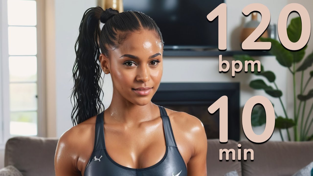 120 bpm Home Workout Tunes - Strength - Cardio  - Interval - Pilates - Power Yoga - 10 min - [006]