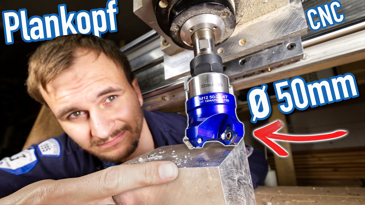 50mm Planfräser für DIY CNC ? | gute Oberflächenqualität bei Alu? | CNC Messerkopf im Praxistest