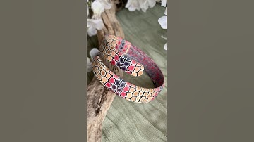 Bored of regular polymer clay bangles? Have you tried this easy wrapped bangle technique?
