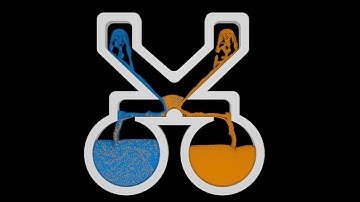 HD Particle fluid simulation - Two way run [blender] [9]