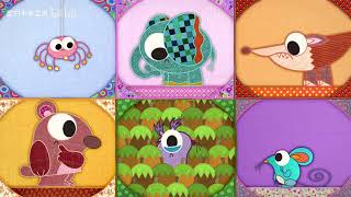 Patchwork pals squirrel logo ramke