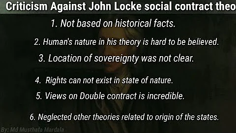 Criticism Against John Locke Social Contract Theory