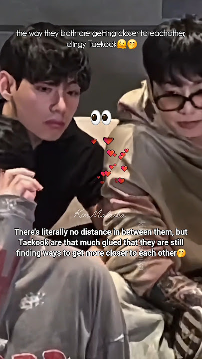 Taekook are getting closer to each other even more😏 #taekook #taehyung #jungkook #bts #shorts