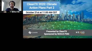 October 2020 CleanTX Webinar - Climate Action Plans Part 2