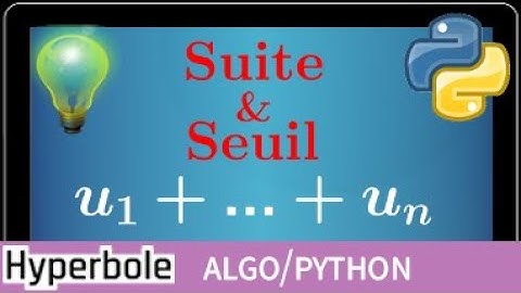 Python - Programme pour calculer la somme des termes d