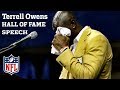 Best of Terrell Owens' Hall of Fame Speech | NFL