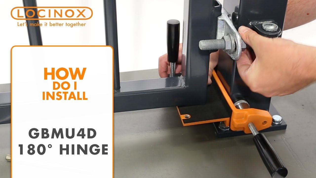 180° weld-on 4D adjustable hinge | Locinox USA