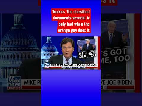 Tucker carlson: mike pence just saved joe biden #shorts