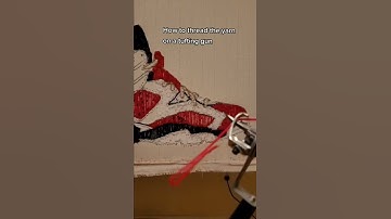 How to thread the yarn on a tufting gun