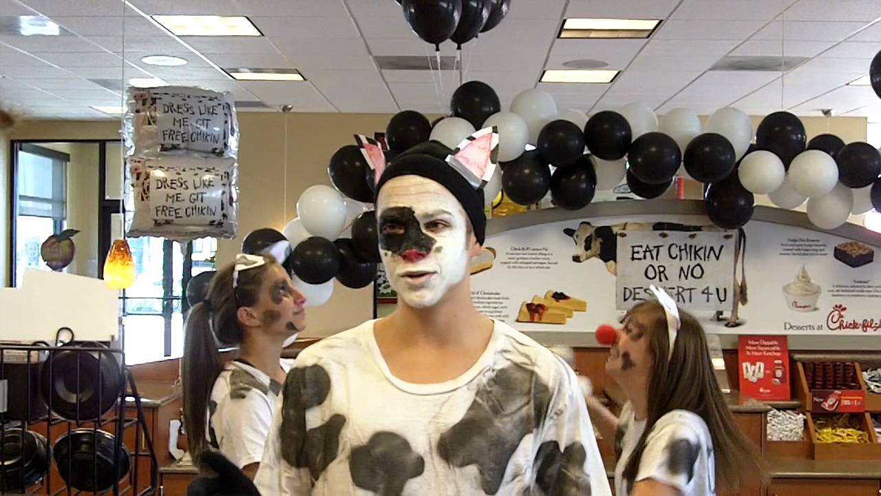 Chickfila rap in our cow suits YouTube