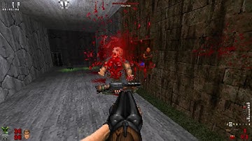 Brutal Doom v21 - Doom2 - Map 02: Underhalls - 100% Secrets - No commentary