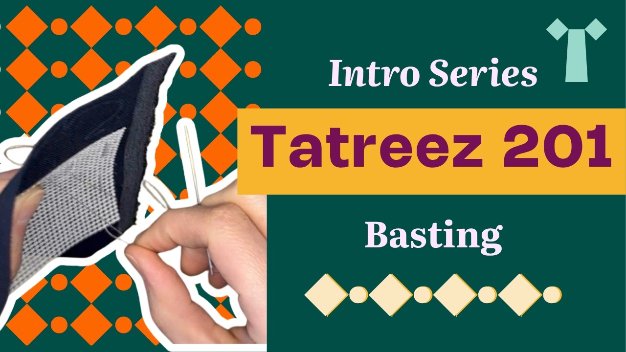 How to Baste Waste Canvas for Tatreez | The First Step to Stitching on Fabric
