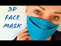 HOW TO /EASY 3D FACE MASK / FILTER POCKET / DIY#facemask#easy#howtosew#unique#šitieruška