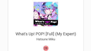 Preview of my level on Sonolus What's Up! POP! [Full] (My Expert)