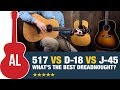 Can the Taylor 517 compete with a D-18 and J-45??