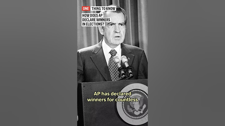 How does AP declare election winners?