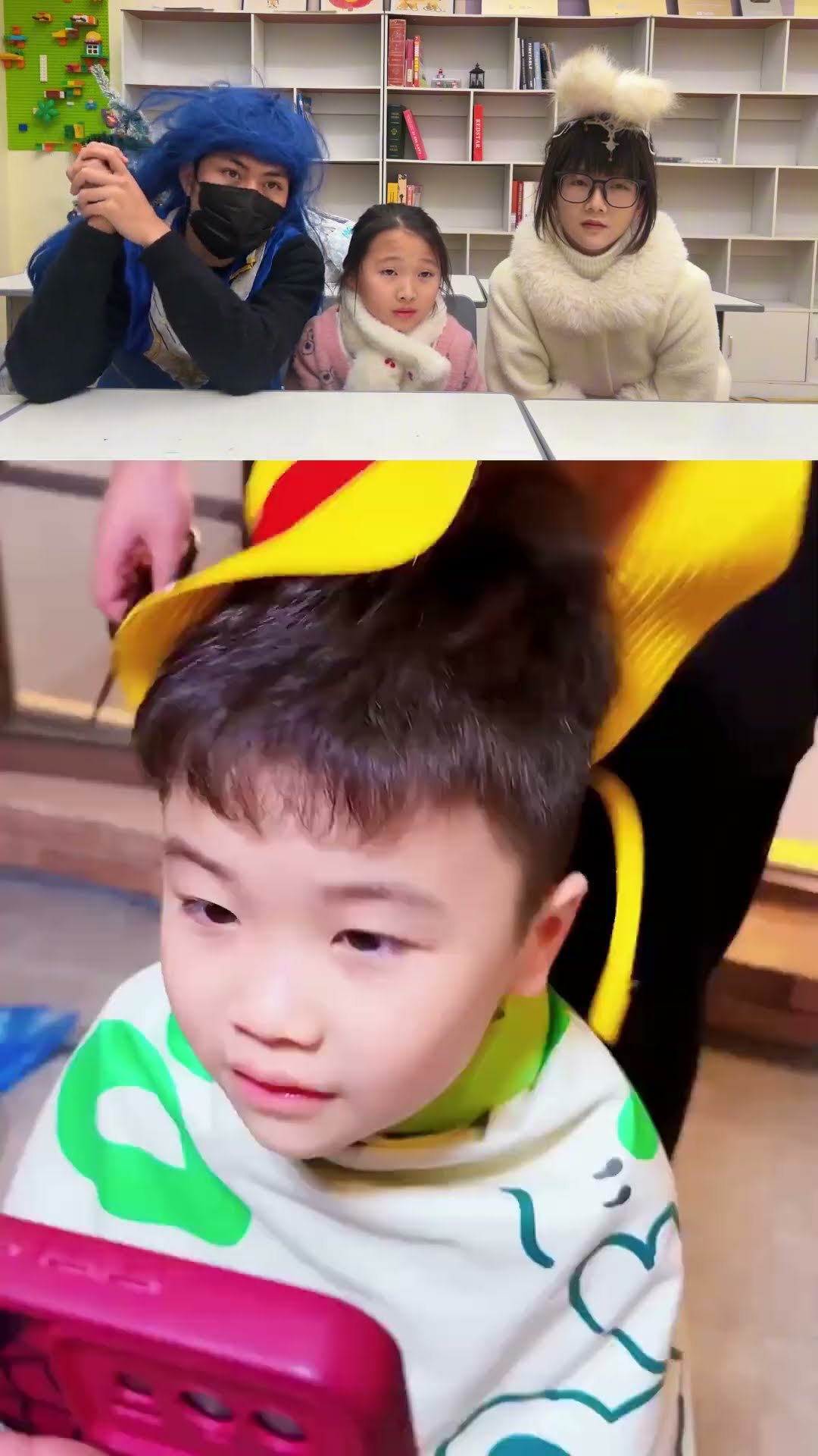 My younger brother watched TV without his hair# Douluo Mainland# Douluo Mainland Tang San Xiao Wu#