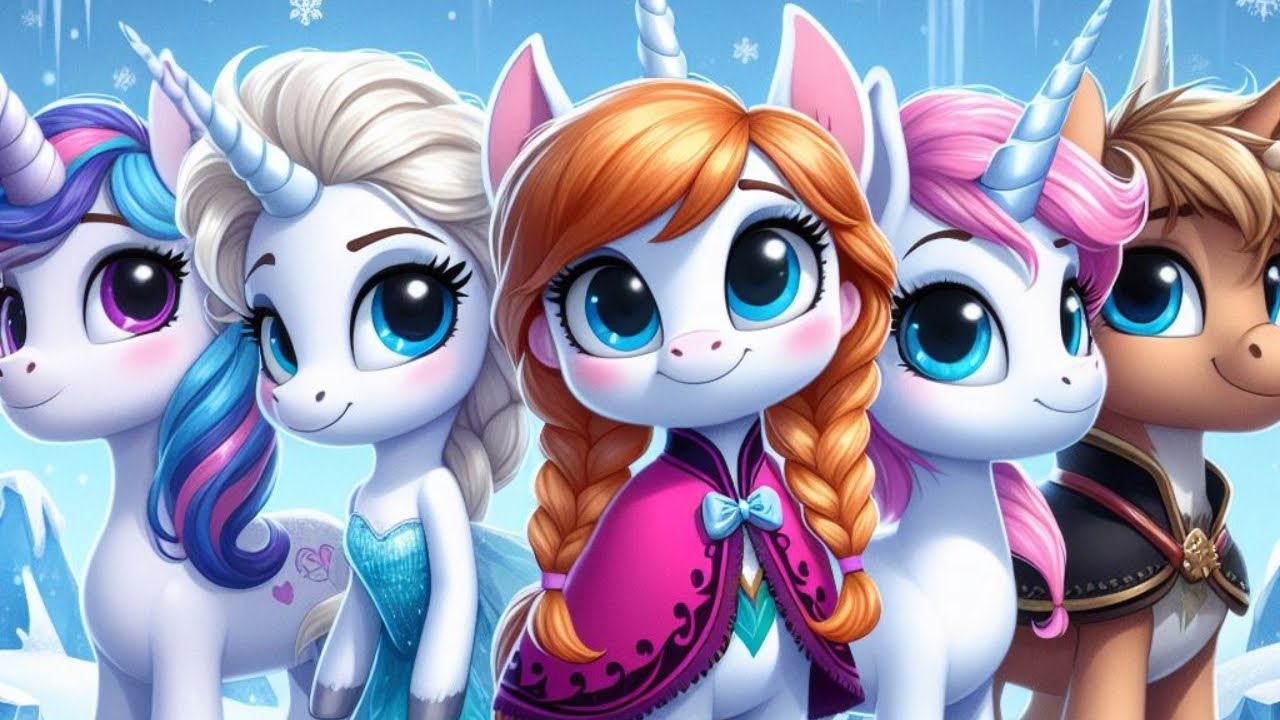 Drawing of Unicorn ELSA and ANNA #elsa #anna #frozen #unicorn - YouTube