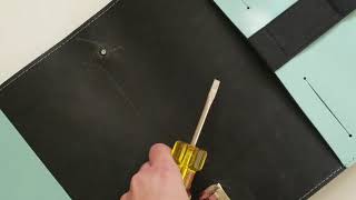 Turning a Filofax into a Traveler's Notebook! Alternate method than other tutorials