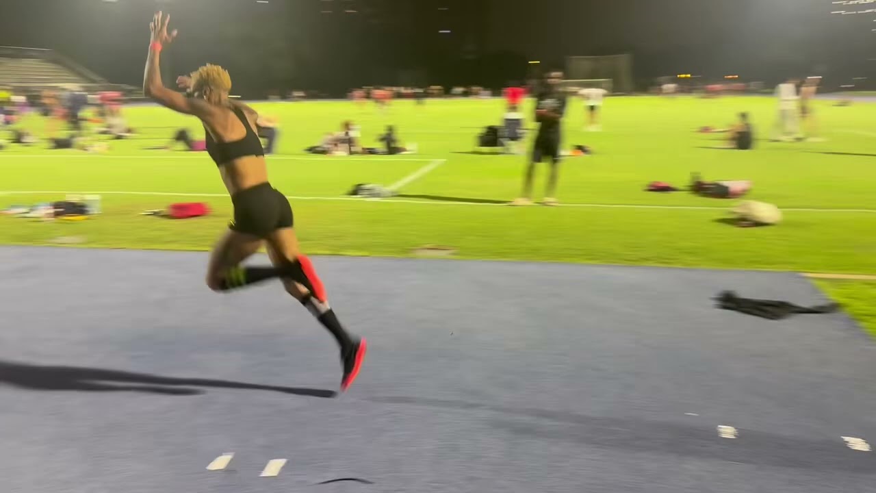 June 5th Inika McPherson Leaps over 6’2” after full Achilles Rupture! It’s just 