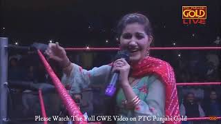 Sapna Choudhary Dance With The Great Khali Cwe Big Fight