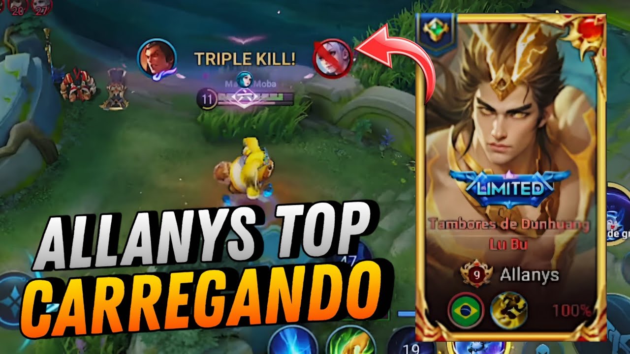 ALLANYS NO TOP CARREGA MAIS QUE SUPORTE | PODE ISSO ? - HONOR OF KINGS