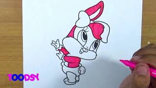 How to Color Baby Looney Tunes Character Baby Lola Coloring Page