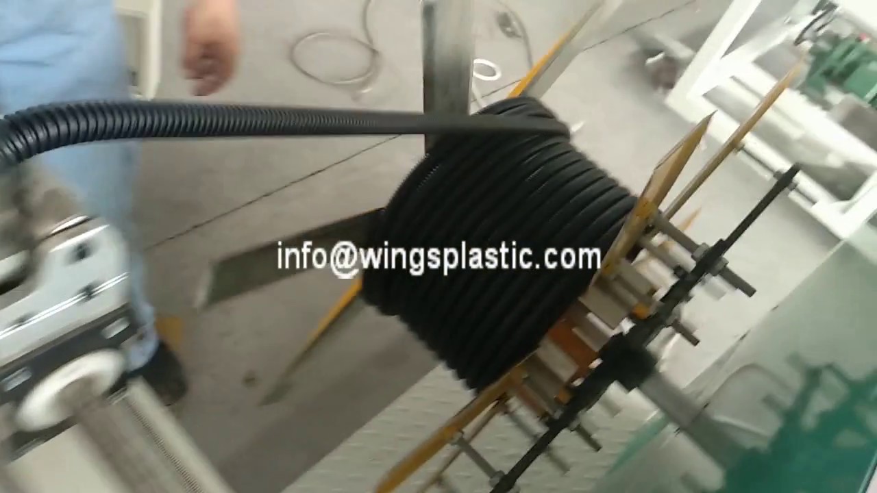 Plastic Flexible Electric Pipe Making Machine