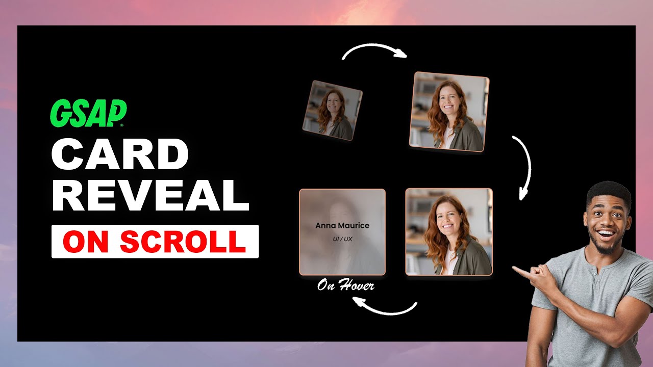 Анимация раскрытия карты, которая вас поразит, с использованием GSAP в Elementor.
