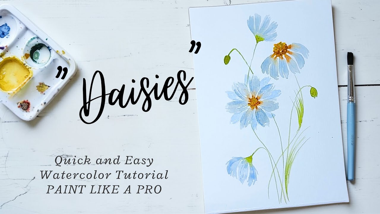 How to Paint Watercolor Daisies That Actually Look Professional