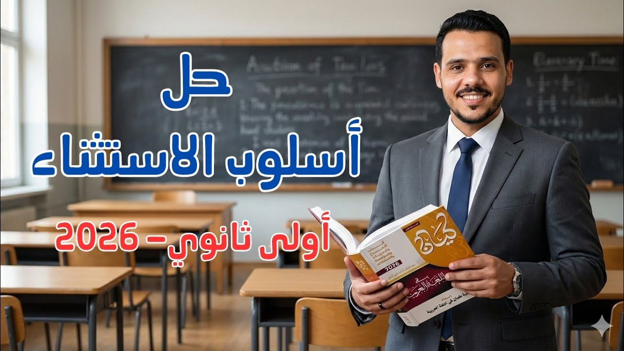 حل أسلوب الاستثناء بكتاب كيان للصف الأول الثانوى 2026 | رجالة البكالوريا 💪