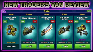 Trader's Van (Disruptive howitzer, siege minigun, thermal Mecha knife, anti aircraft) - Pixel Gun 3D screenshot 2