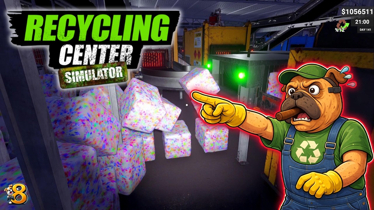 ♻️ Squeezing in the IMPOSSIBLE! E-Waste DLC Engineering Madness | Recycling Center Simulator