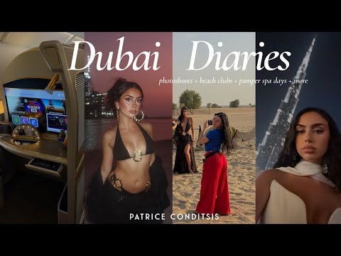 dubai vlog: shooting in the desert, boujee restaurants & summer nights out | patrice conditsis