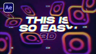 Create REAL 3D LOGO Animations With 1 Effect | After Effects Tutorial