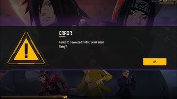 Easy How To Solve - ERROR - Failed to download hotfix: SaveFailed Retry? || #Freefiremax 