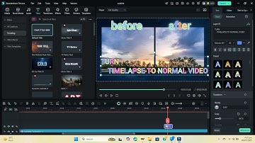 Timelapse To normal video turn it possible,.
