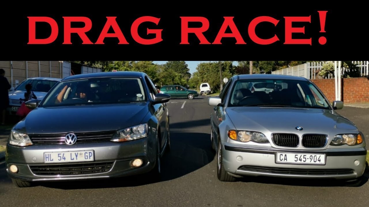 Drag Race ! BMW E46 VS Volkswagen Jetta TSI - YouTube