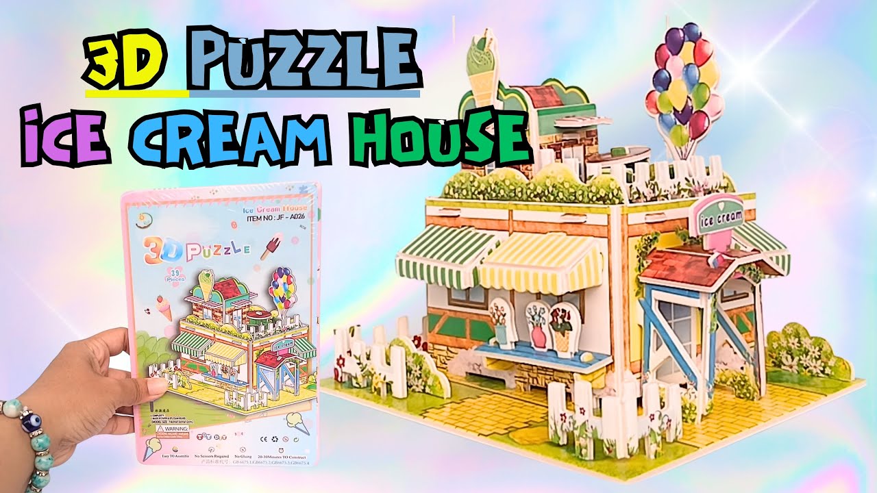 3D PUZZLE - ICE CREAM HOUSE
