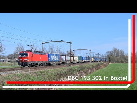 DBC 193 302 komt met Intermodale trein door Boxtel