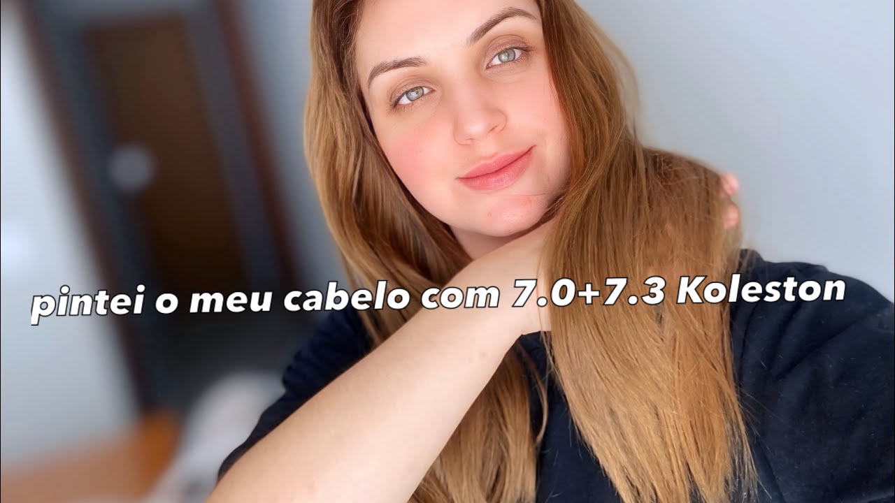Pintando o meu cabelo com KOLESTON 7.0+7.3🤭☺️