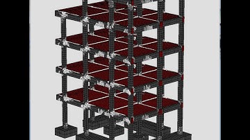 12. Full-scale modeling of a 5-storey RC building. Push over analysis until failure