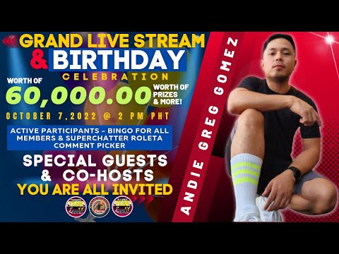 OUR PROGRAM ON OCTOBER 7,2022 ( MY GRAND LIVE STREAM & BITTHDAY CELEBRATION